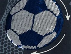 Name It india ink fodbold paillet bluse